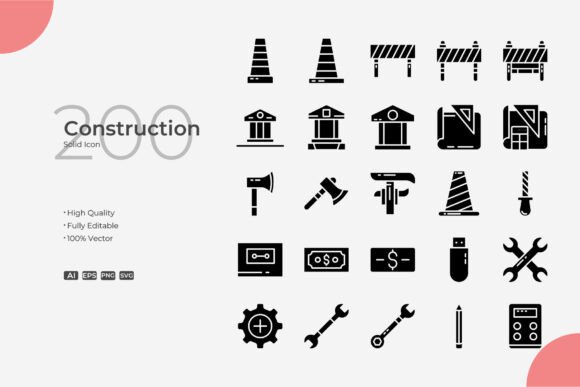 Construction Glyph: Graphics and Icons for Modern Design