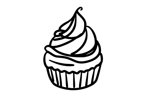 Cupcake Illustration Graphics for Crafters