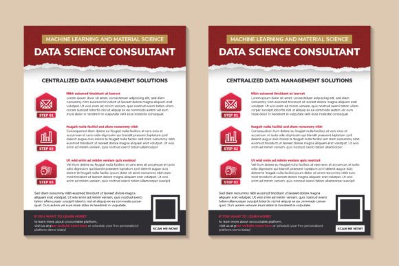 Data Science Vertical Flyer: Graphics and Print Templates