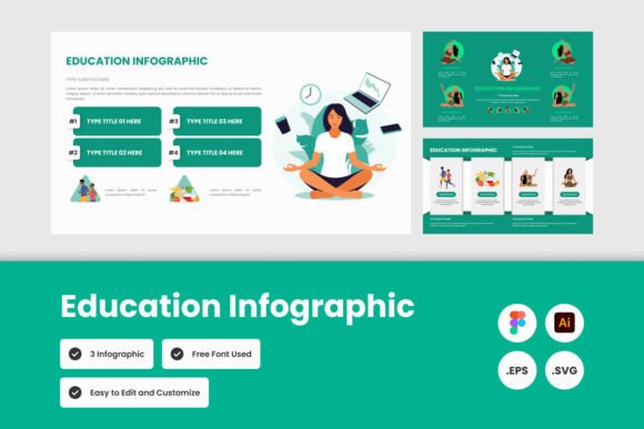 Education Infographic Template V2: Graphics for Real Projects