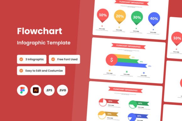 Flowchart Infographic Template V1: Graphics for Local Business