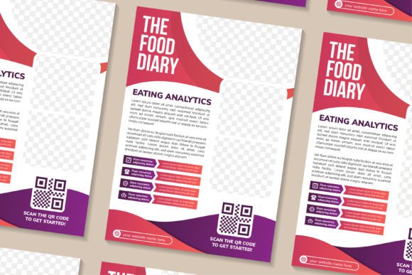Food Diary Vertical Flyer