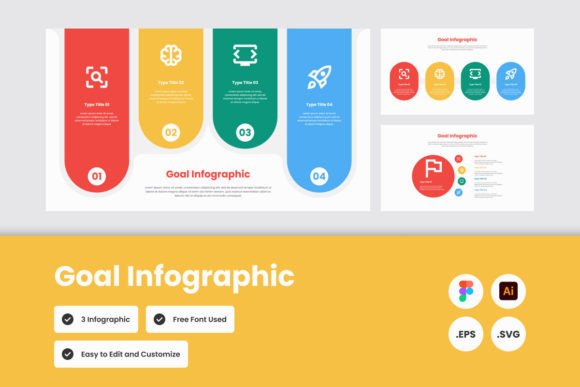 Goal Infographic Template V2: Graphics for Real Publishing