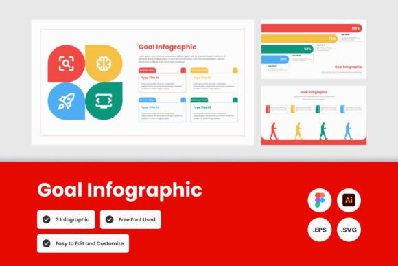 Goal Infographic Template V3: Graphics for Ambitious Brands