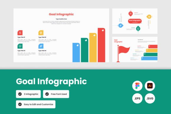 Goal Infographic Template V4: Graphics That Shine
