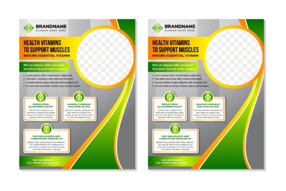 Health Vitamin Vertical Flyer