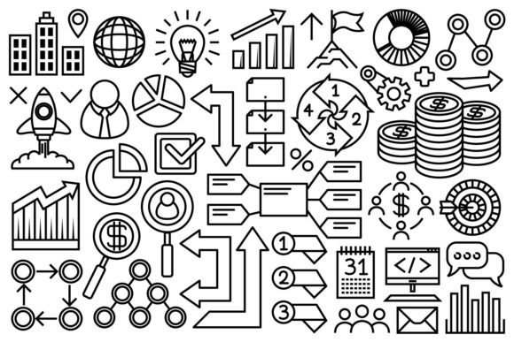 Infographic Icon Set for Graphics and Icons