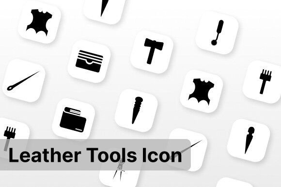 Leather Tools Icon: Graphics and Icons for Local Branding