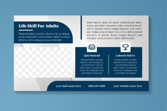 Life Skills Horizontal Banner Graphics for Social Media Templates