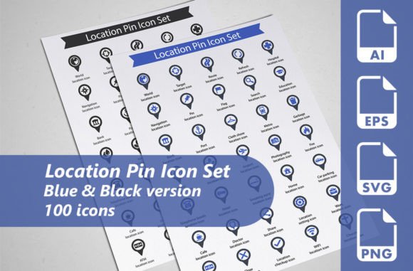Location Pin Icon Set: Graphics for Local Business
