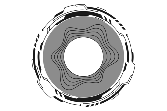 Round Hud Control Element: Graphics & Illustrations