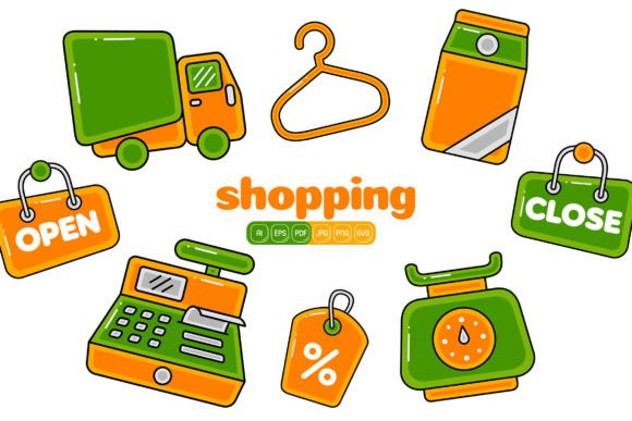 Shopping Vector Pack 03: Graphics and Icons for Creative Design