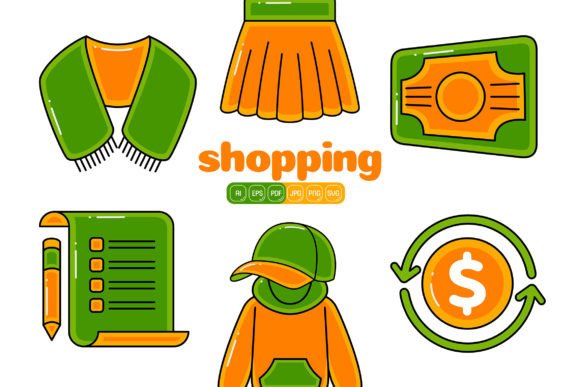 Shopping Vector Pack 05: Graphics & Icons for Real Crafting