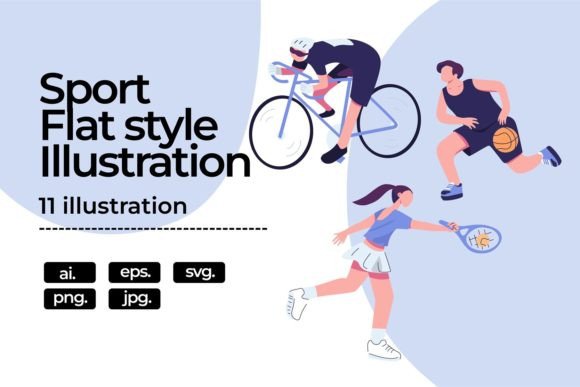 Sports Illustration Flat Design