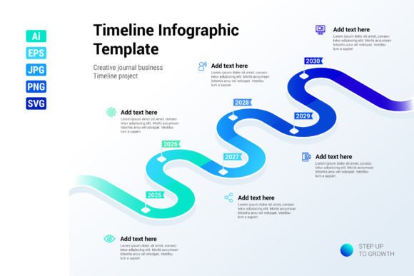Timeline Infographic Template for Graphics and Infographics