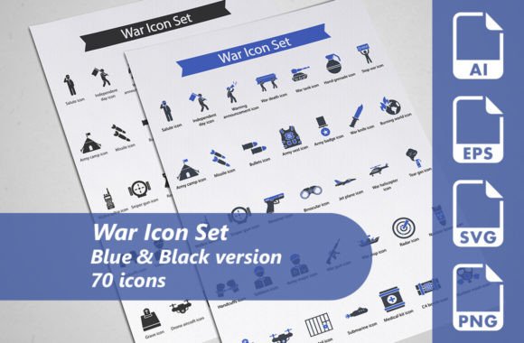 War Icon Set: Graphics and Icons for Bold Design